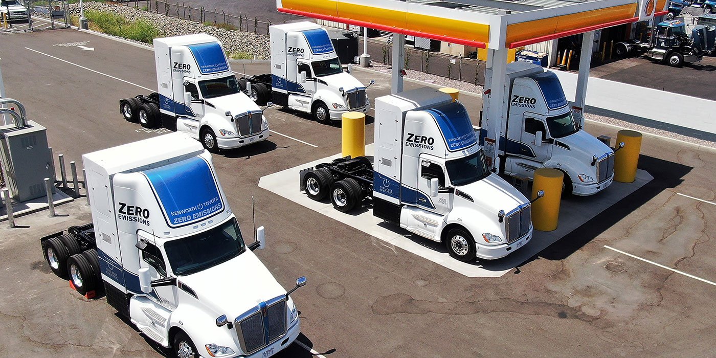 Electric Trucks Used for Drayage at Port of Los Angeles